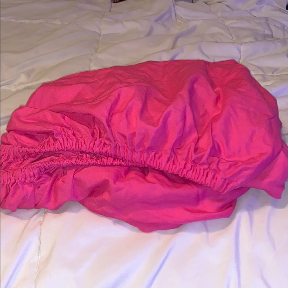 Hot pink TWIN bed sheets